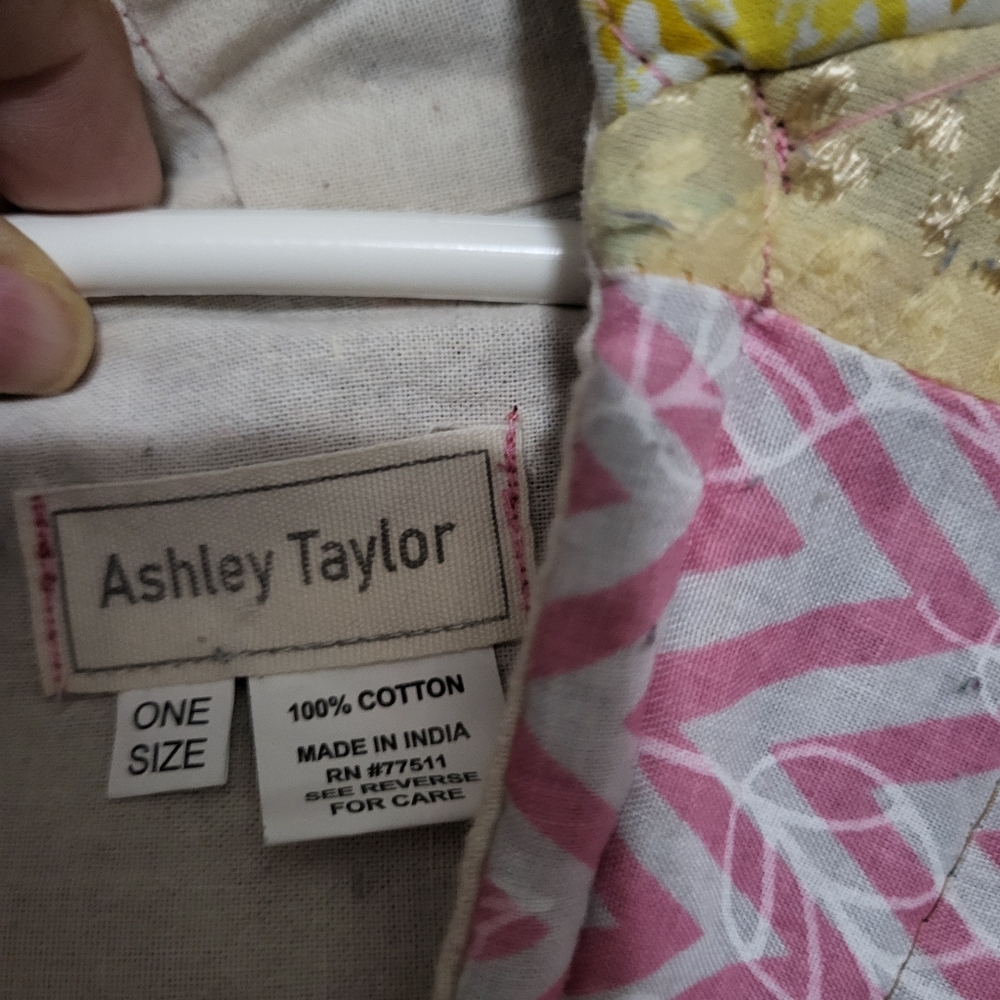 Ashley Taylor Quilted Cardigan Jacket Xl Patchwor… - image 4